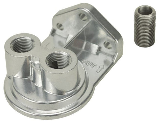 Derale Standard Series Filter Mount
Single Mount Ports Up,3/4"-16 Filter Thread, 1/2" NPT Inlet / Outlet Ports (mount only)