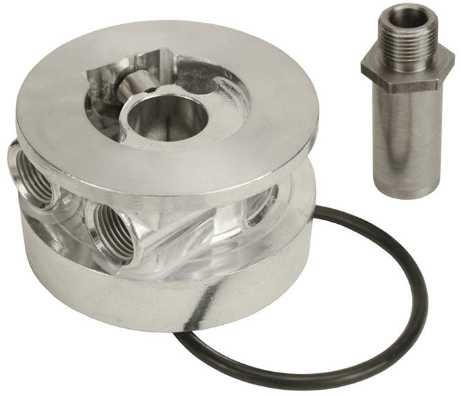 Derale Thermostatic Engine Sandwich Adapter Kit (GM applications)
13/16" Thread Size, 1/2" NPT Ports