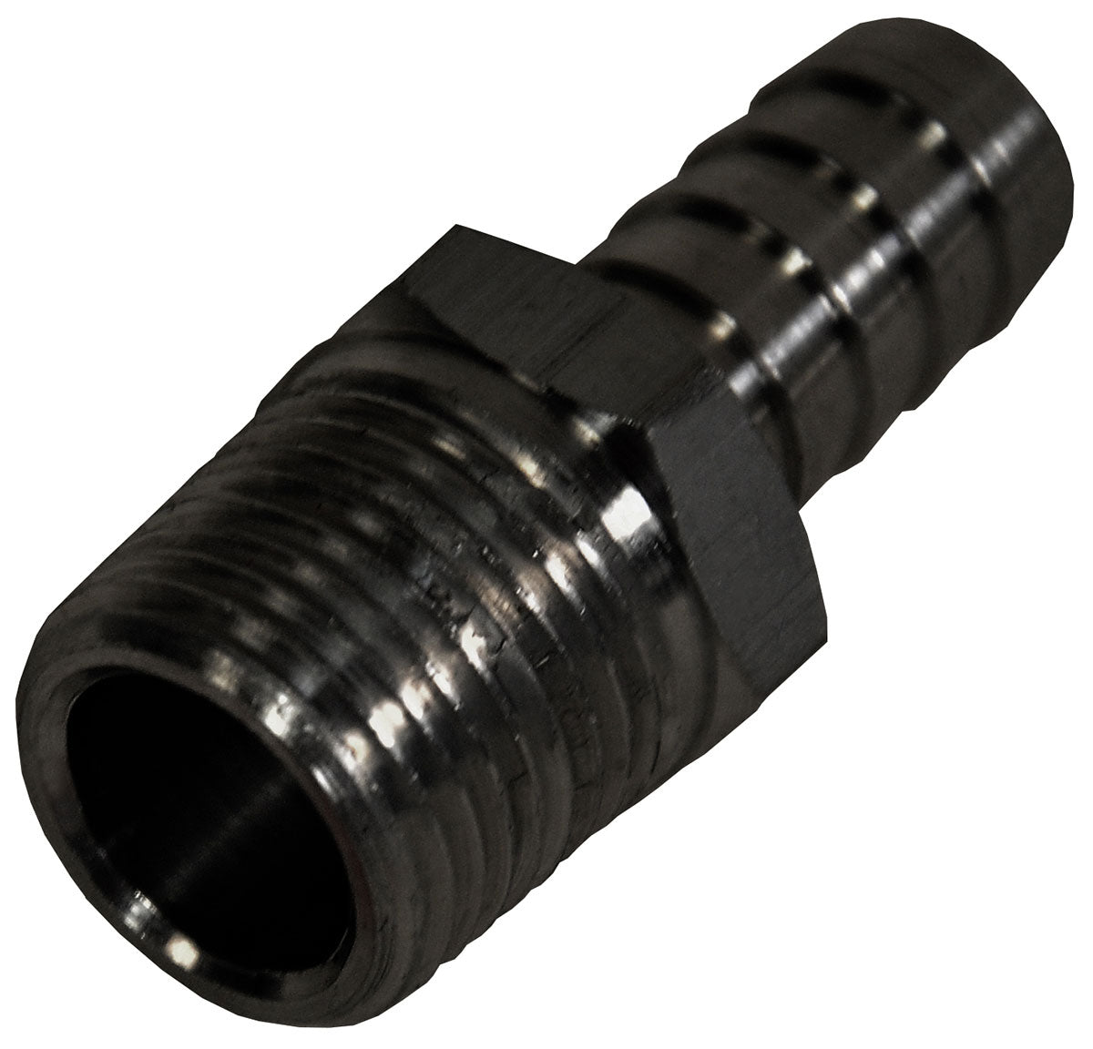 Derale Straight NPT Hose Barb Fitting 1/2" NPT Male x 1/2" Barb