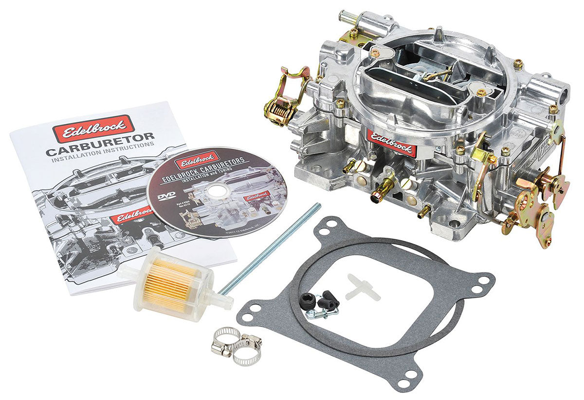 800 CFM Performer Series Carburettor
Manual choke, square flange, non-EGR, High performance street/Light strip