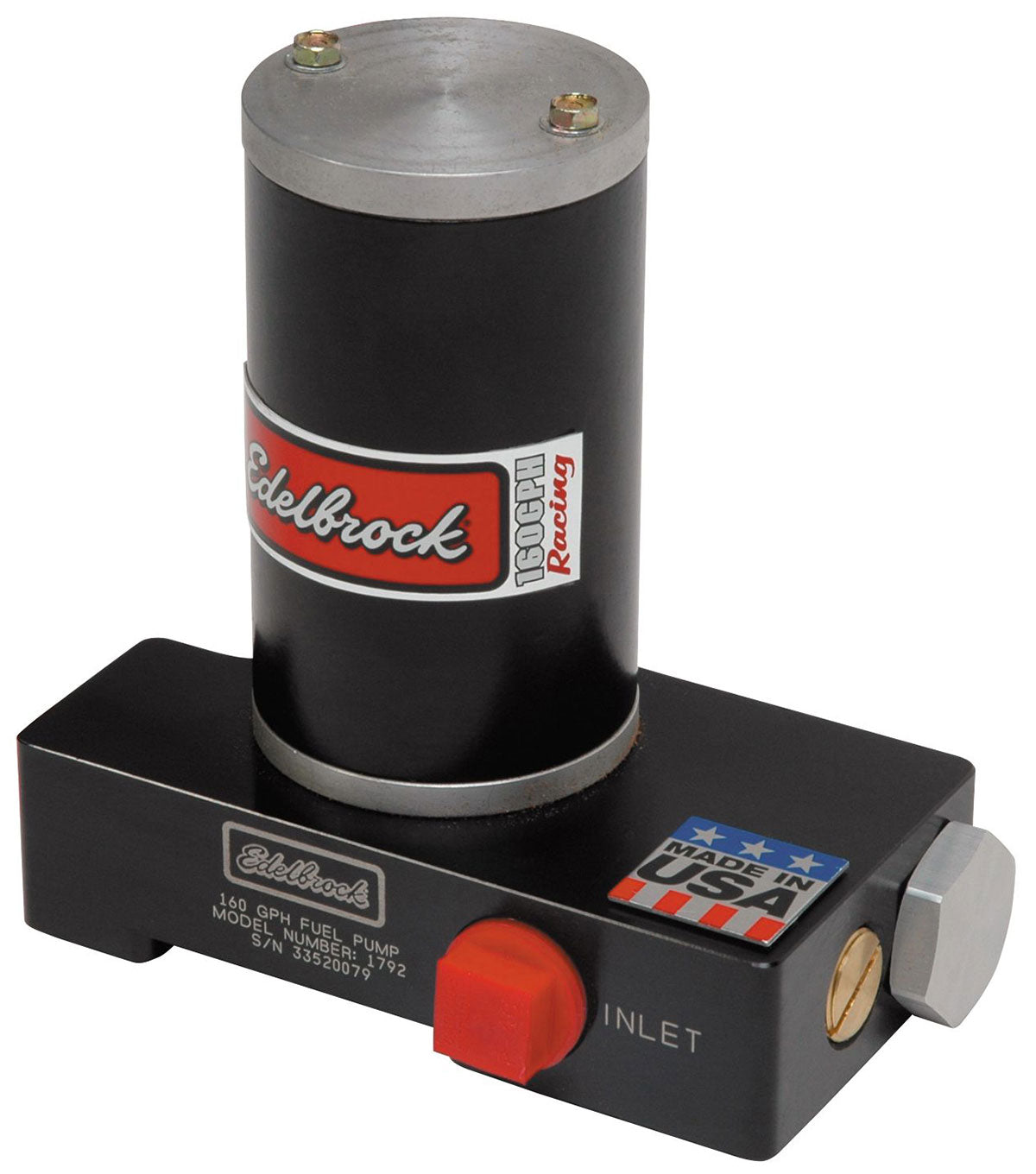 Quiet-Flo Electric Fuel Pump
160 GPH (free flow), 1/2" NPT inlet/outlet for carburettor applications