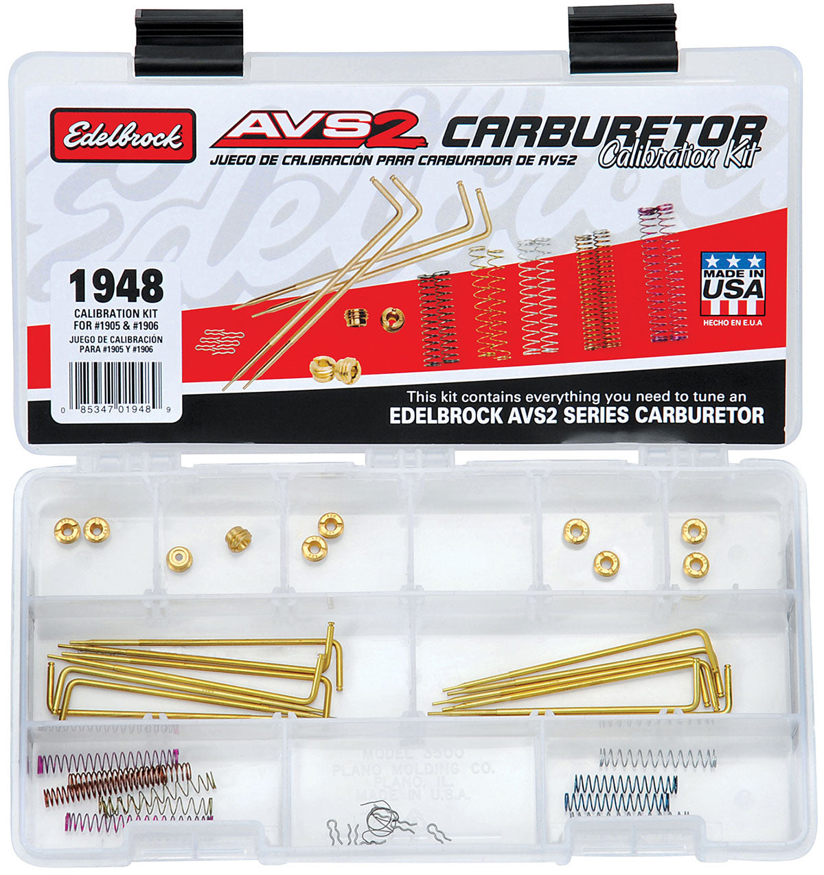 Carburettor Calibration Kit
Suits ED1905 & ED1906 AVS2 650cfm Carburettors