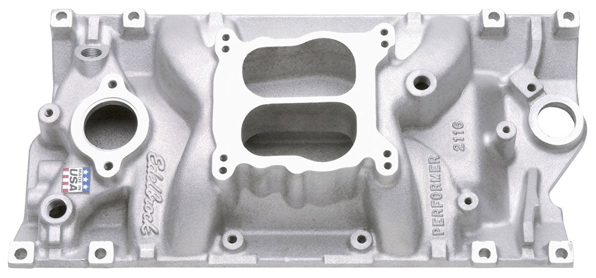 Performer Intake Manifold  SB Chevy Vortec, Idle - 5500 rpm, Dual Plane, non-EGR