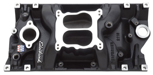 Performer Intake Manifold
SB Chevy Vortec, Idle - 5500 rpm, Dual Plane, non-EGR, Black Finish