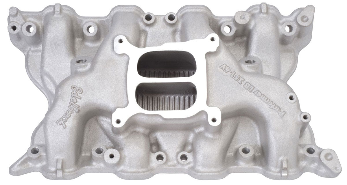 Performer 351-4V Intake Manifold Ford 351C 4V, Idle - 5500 rpm, Dual Plane, non-EGR