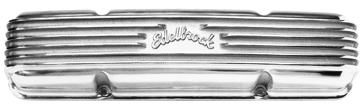 Classic Aluminium Series Valve Covers - Polished Finish  1959-86 Small Block Chevy 262-400, 3-1/2" overall ht.