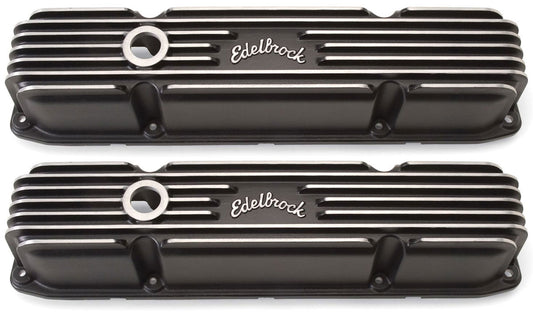 Classic Aluminium Series Valve Covers - Black Finish  Chrysler Big Block 383-440, 4" overall ht.