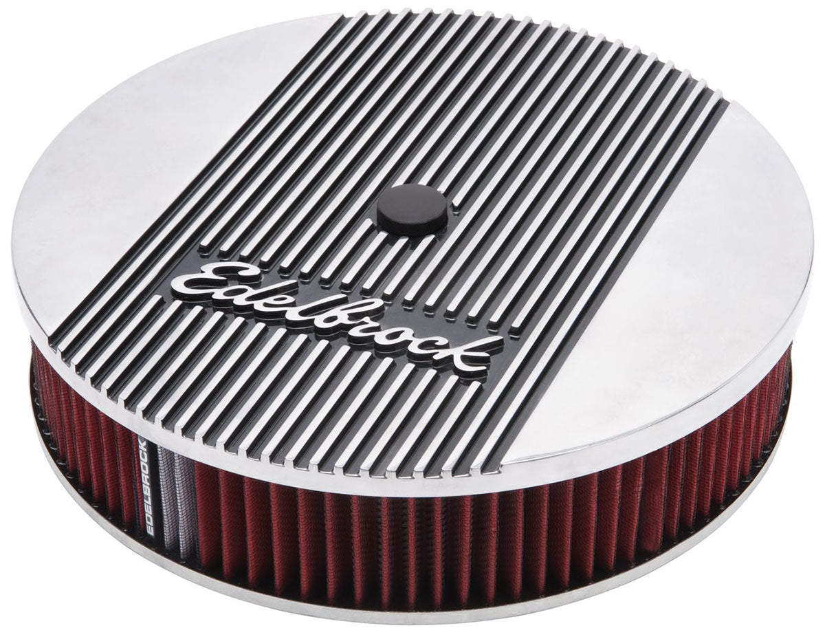 Elite 2 Series Round Air Cleaner - Polished
14" x 3" With 5/8" Drop Base