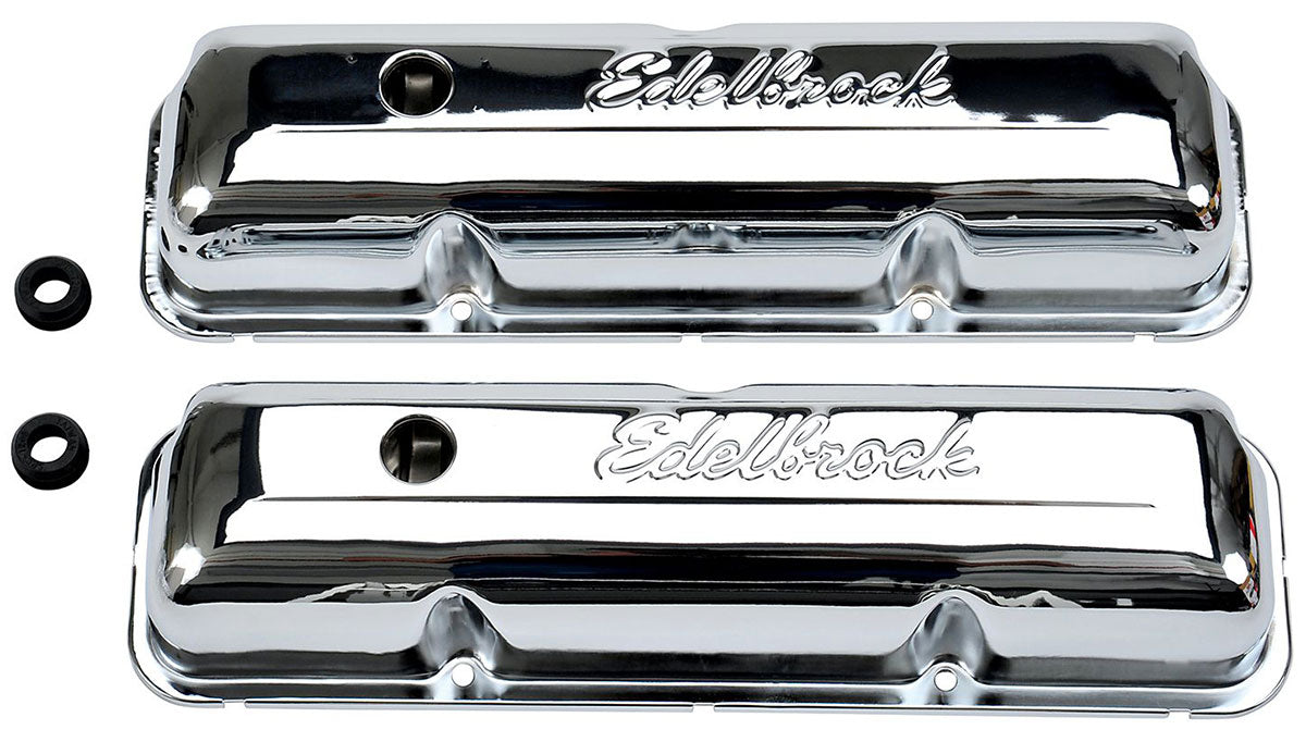 Signature Series Chrome Valve Covers Ford FE 352-360-390-406-410-427-428 '58-76, 3.9" overall height