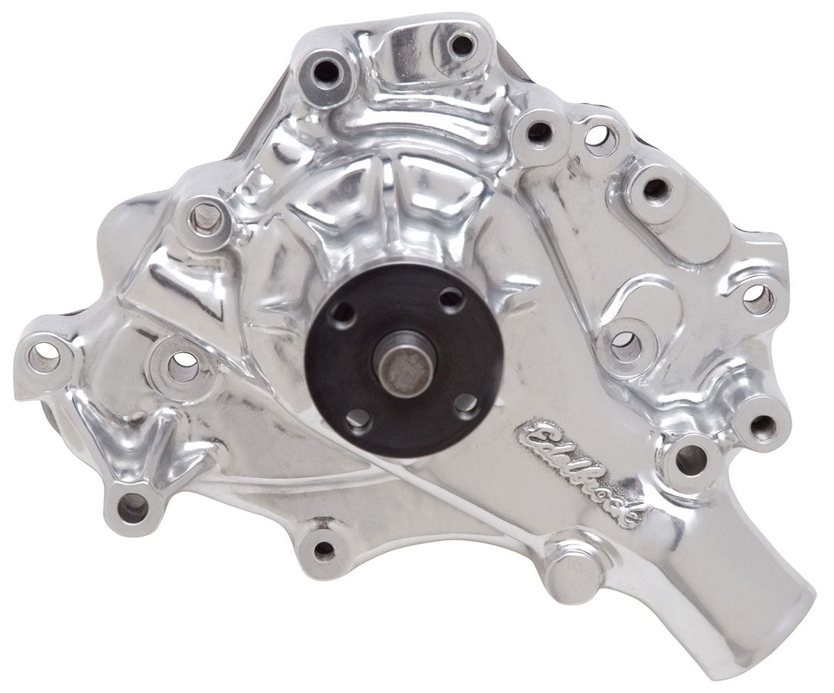 Victor Series Aluminium Water Pump - Polished
Ford 302-351W, Left Hand Inlet with back plate, 5/8" pilot shaft