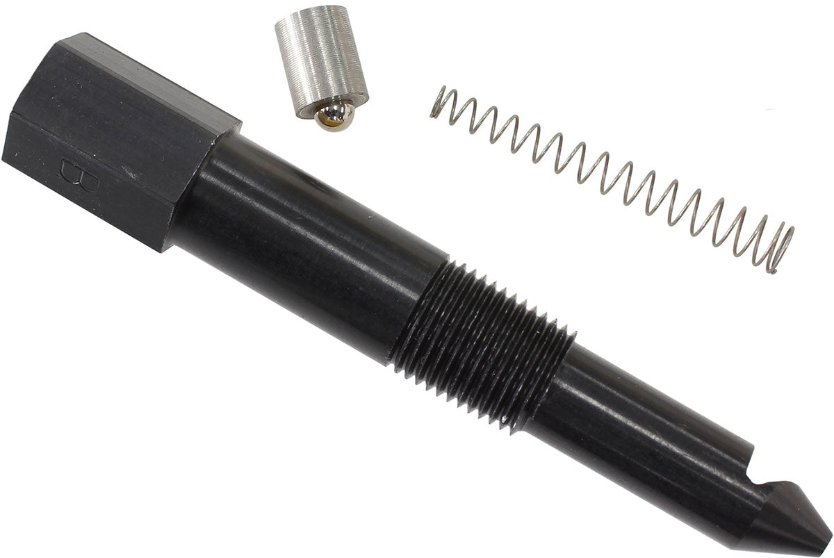 Ball Check Port Nozzle Long Body - 30 PSI
Includes Long Aluminium Port Body, Spring, Ball & Cup