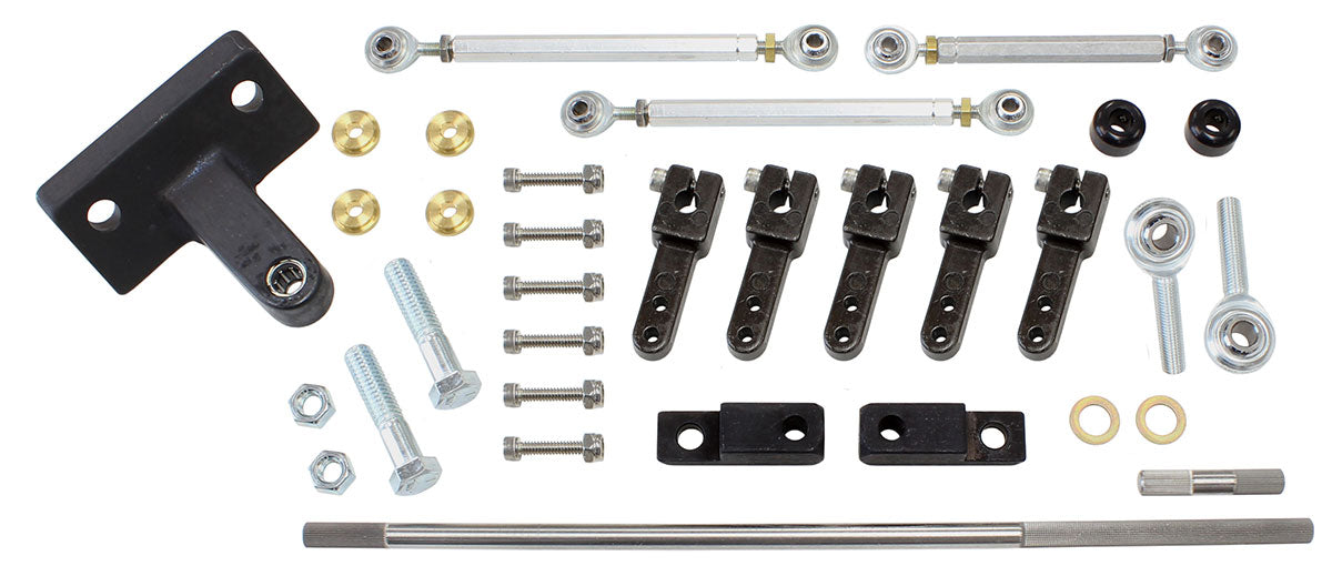 Tunnel Ram Linkage Kit
Suit SB Chev With Dual 4150 Sideways Mount Carburettors