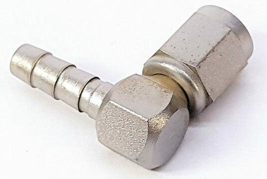 Swivel Hose End
90°, -3AN x 3/16" Hose