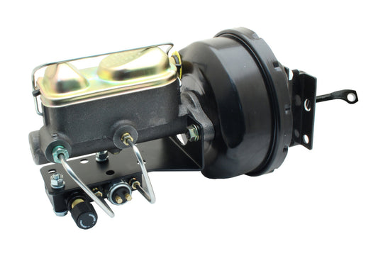 1964-1966 CHECK PUSH ROD CLEARANCE Ford Mustang 7" Booster Conversion Kit with Bottom Mount Adjustable Proportioning Valve / Distribution Block
