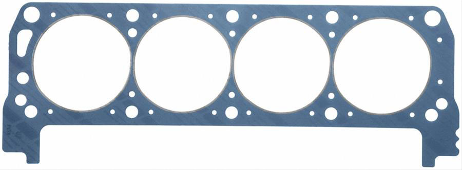 Steel Pre-Flattened O-Ring Head Gasket
Suit Ford 302 SVO-351W SVO, LH., Smaller Valve Pockets Than FE1022, 4.150" Bore, .041" Compressed Thickness