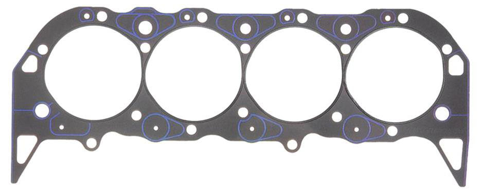 Steel Pre-Flattened O-Ring Head Gasket
Suit BB Chev 396-454 1965-84, 4.540" Bore, .039" Compressed Thickness, One Coolant Hole Per End