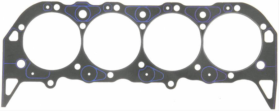 Steel Pre-Flattened O-Ring Head Gasket
Suit BB Chev, Marine Applications, 4.630" Bore, .039" Compressed Thickness, One Coolant Hole Per End