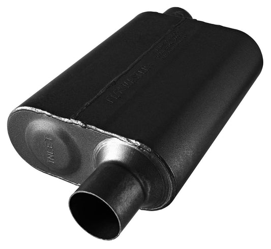 Super 44 Series Delta Flow Muffler
2-1/2" Offset Inlet / Offset Outlet