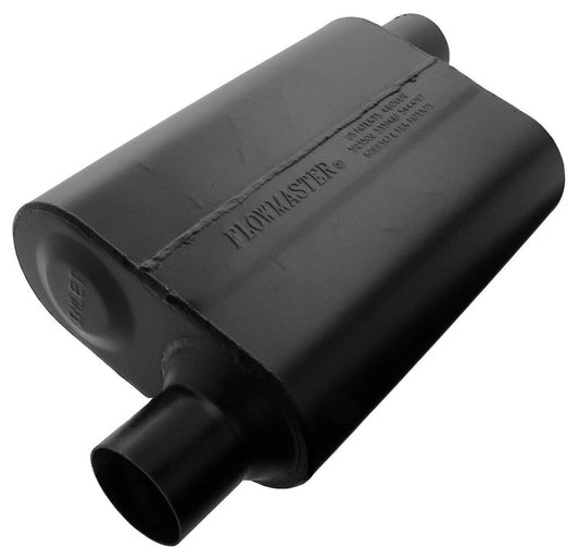 Super 44 Series Delta Flow Muffler
2.5" Offset Inlet / Offset Outlet