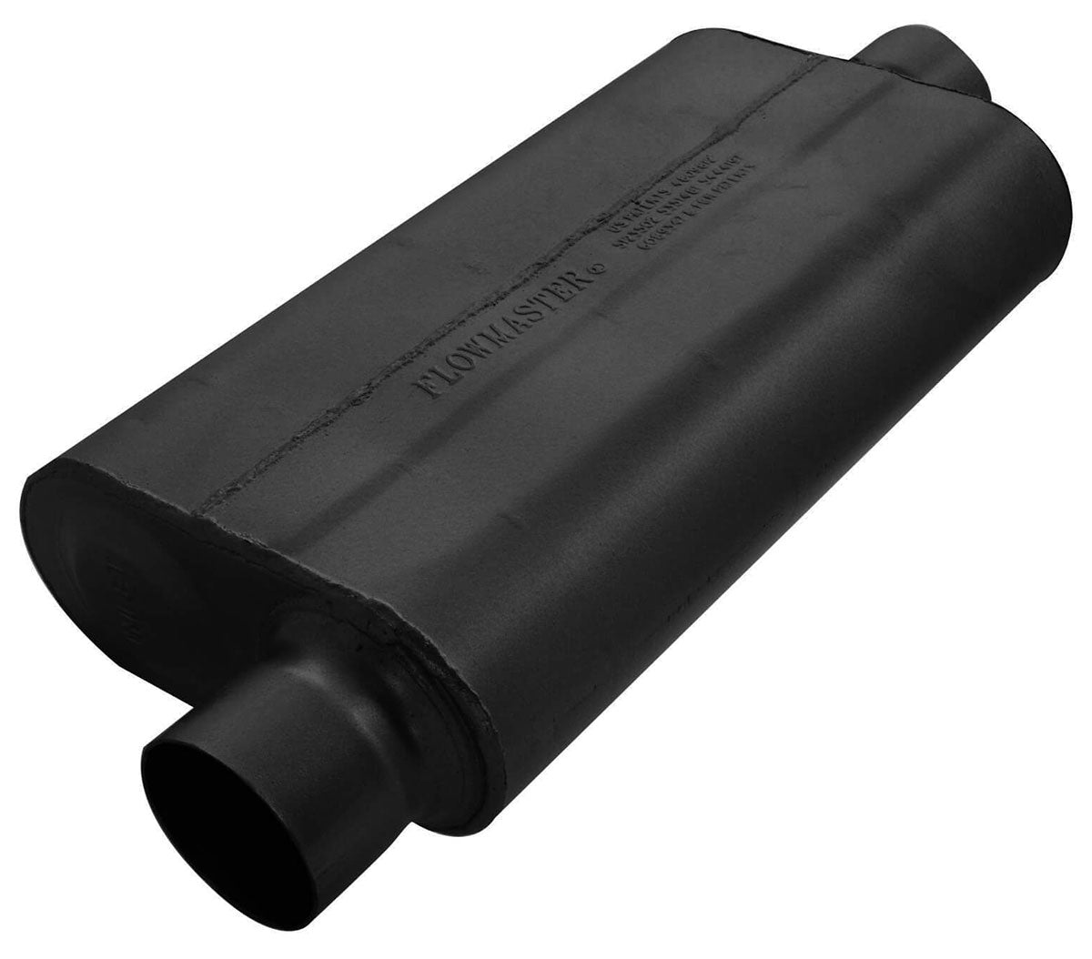 50 Series Delta Flow Muffler
3" Offset Inlet / Center Outlet