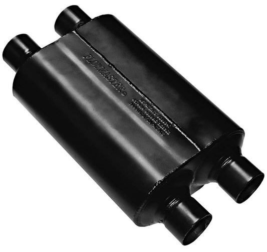 Super 40 Series Delta Flow Muffler
2-1/2" Dual Inlet / Dual Outlet