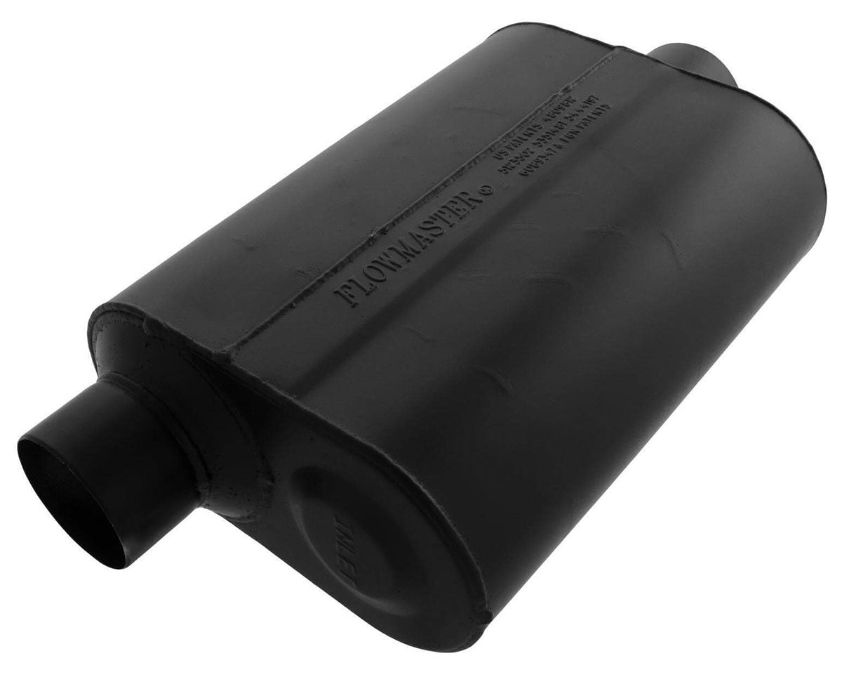 Super 40 Series Delta Flow Muffler
3" Offset Inlet / Center Outlet