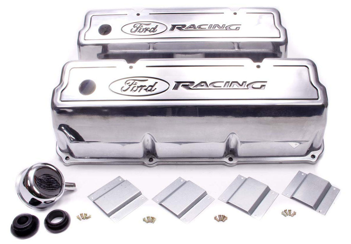 Aluminium Valve Covers (Polished)
Suit Ford 302-351C (Cleveland)