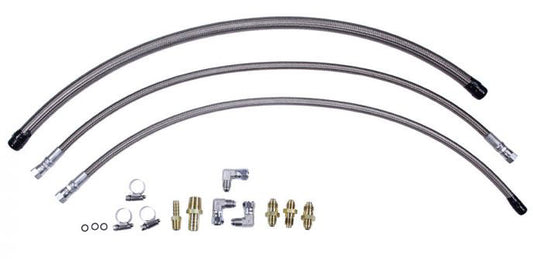 Stainless Braided Hose Kit - Remote Reservoir
Fits Flaming River Power Rack (GM Style)