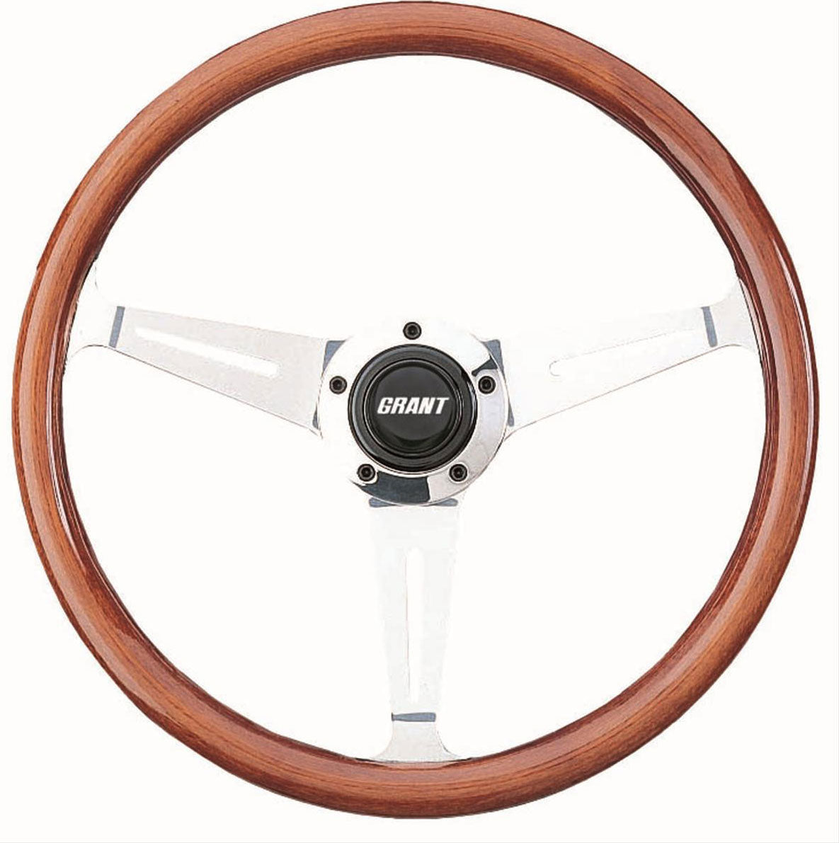 14.5" Collector's Edition Steering Wheel  Mahogany Wood Grip. 3" Dish