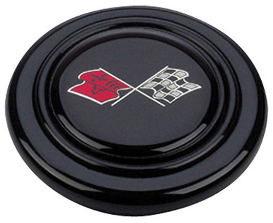 Black Horn Button Suit Signature Series Steering Wheels With Corvette Flags