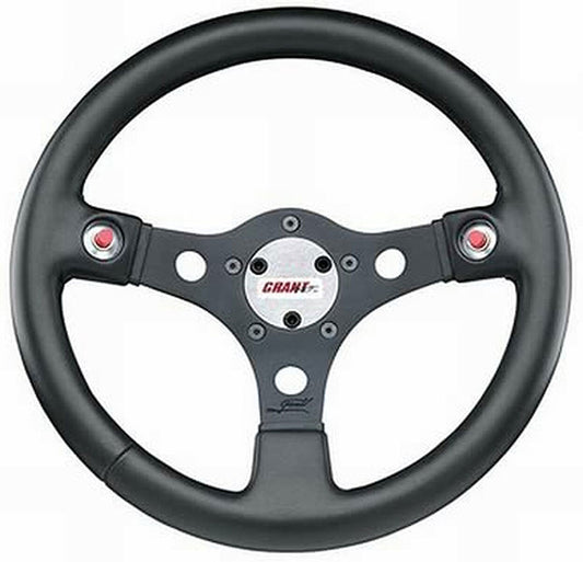 13" Performance GT Steering Wheel
Black 3 Spoke, Black DiamondVinyl Grip & 2 Holes For Buttons