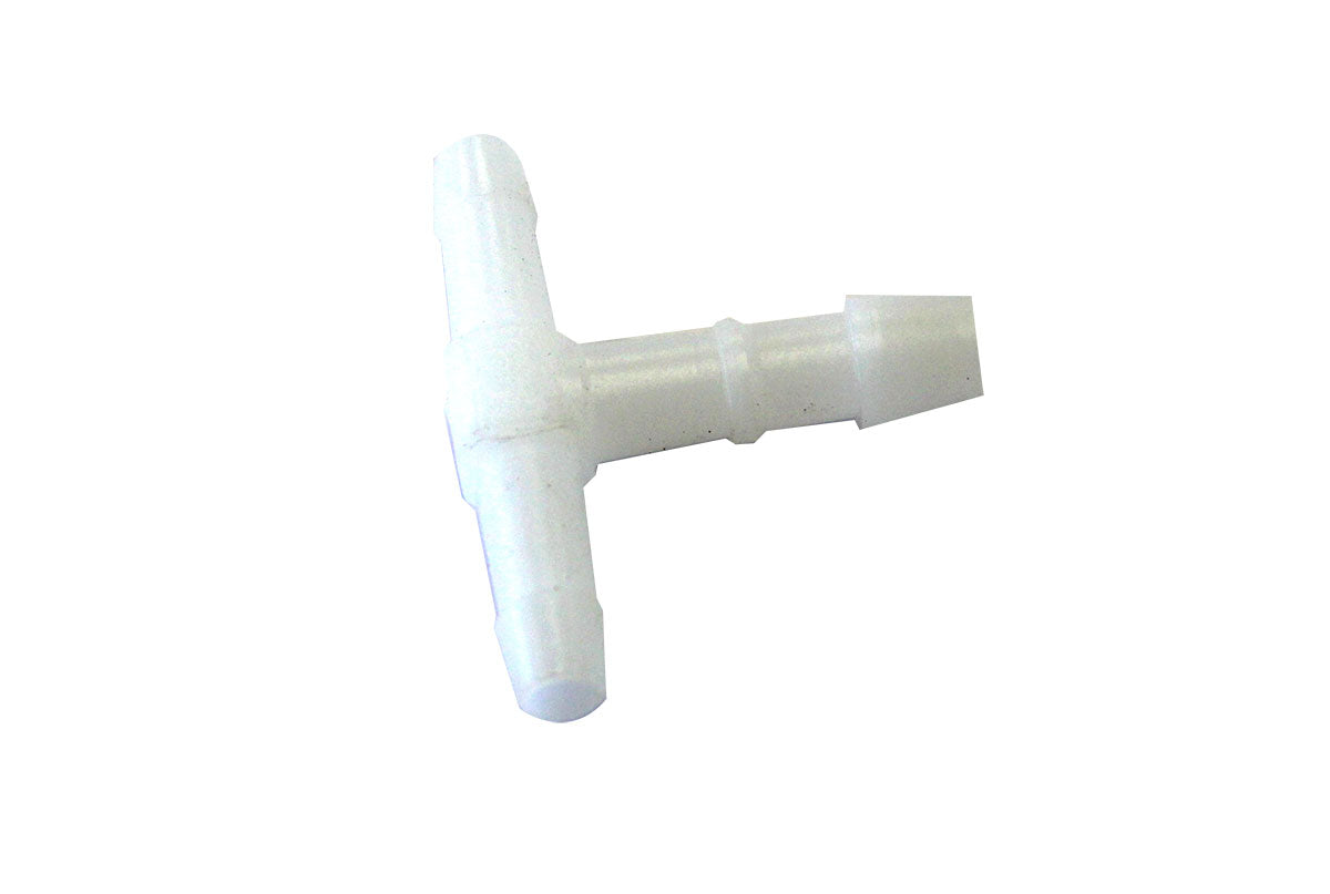 Plastic T-Piece 3mm 1/8" (2 pack)
Suits Air, Water and Vacuum Applications