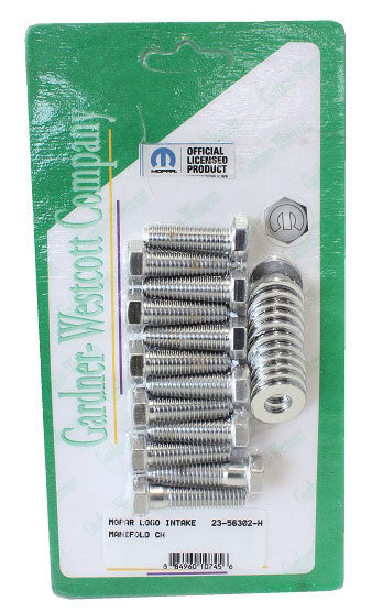 Chrome Hex Intake Manifold Bolt Set
Suit SB Chrysler With Mopar Logo