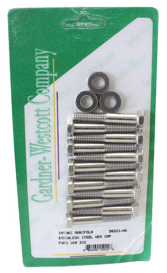 S/S Hex Intake Manifold Bolt Set
Suit SB Ford 289-302 Windsor