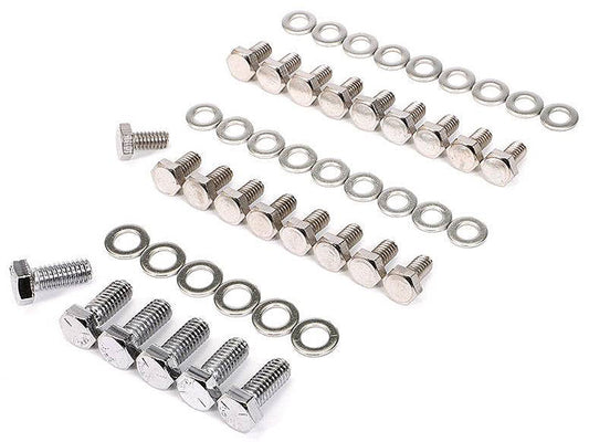 Hex Oil Pan Bolt Set, Chrome
Suit Ford289-302W, 351W and 302-351C