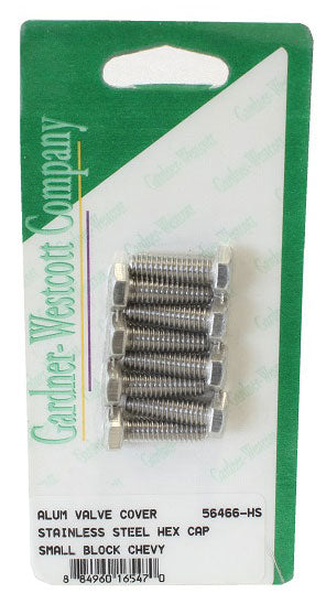 S/S Hex Aluminium Valve Cover Bolt Set Suit SB Chev Pre-86