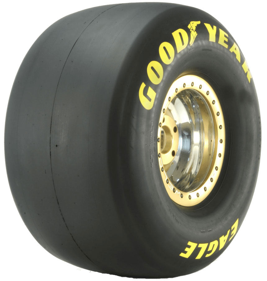 Eagle Dragway Slick Tyre
Suit Pro Mod/Doorslammer & Top Alcohol, 32.5 X 17.0 X 15, D-2H Compound