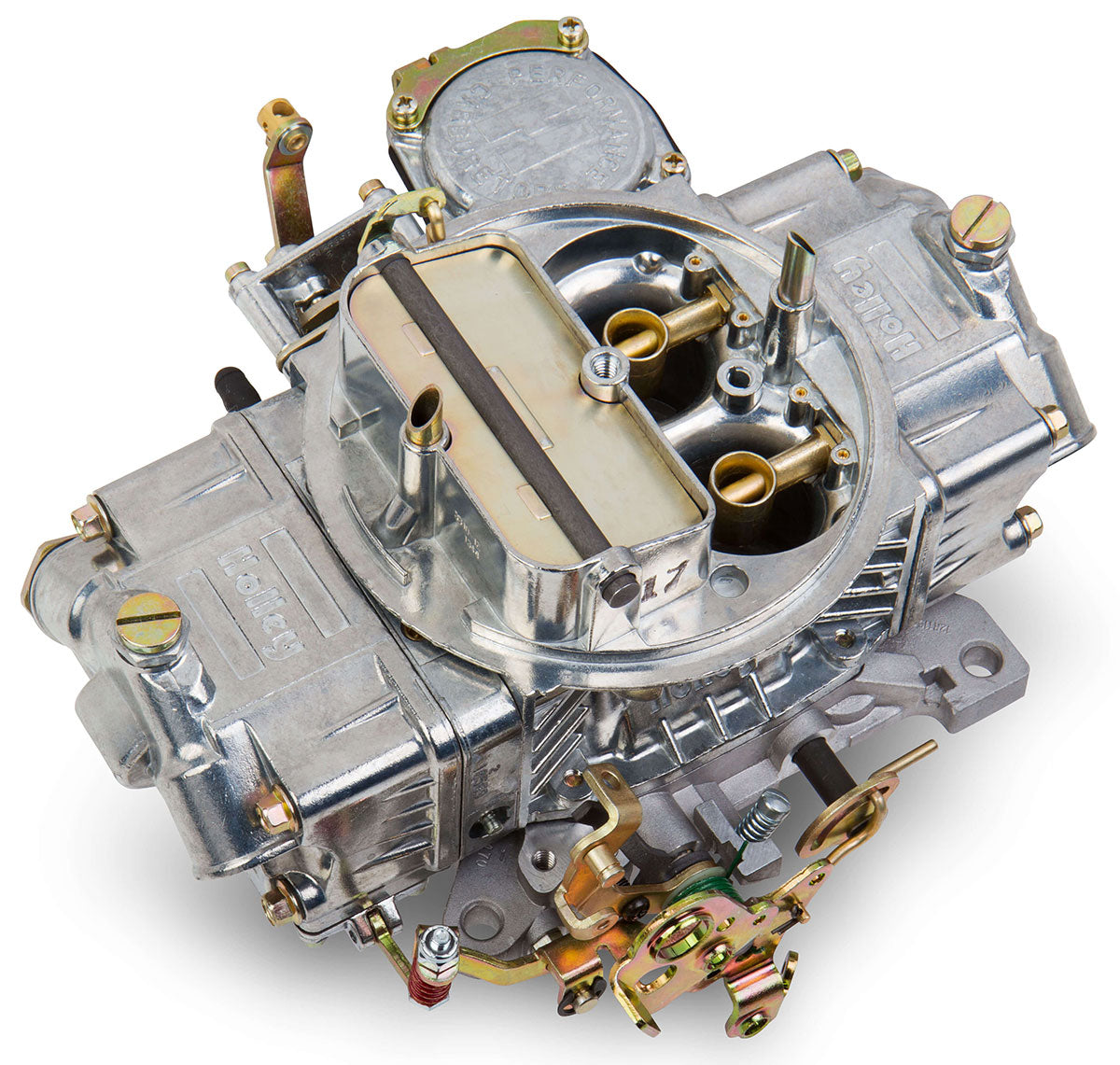 750 CFM 4-Barrel Street Carburettor (Silver)  Vacuum Secondary. Manual Choke. 4160 Series