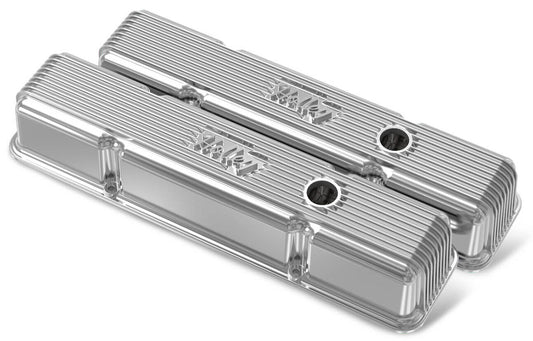 Vintage Series Fined Valve Covers
Polished Suit SB Chev