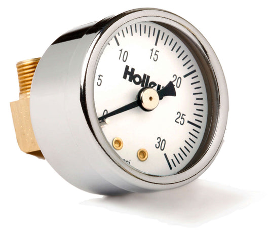 Holley Mechanical Fuel Pressure Gauge
0 - 30 PSI Non Liquid Filled