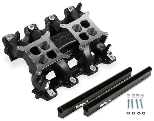 LS1/LS2/LS6 Dual Plane Mid Rise Intake Manifold - Black
Suit Dual 4150 EFI 4BBL 1000cfm Throttle Body