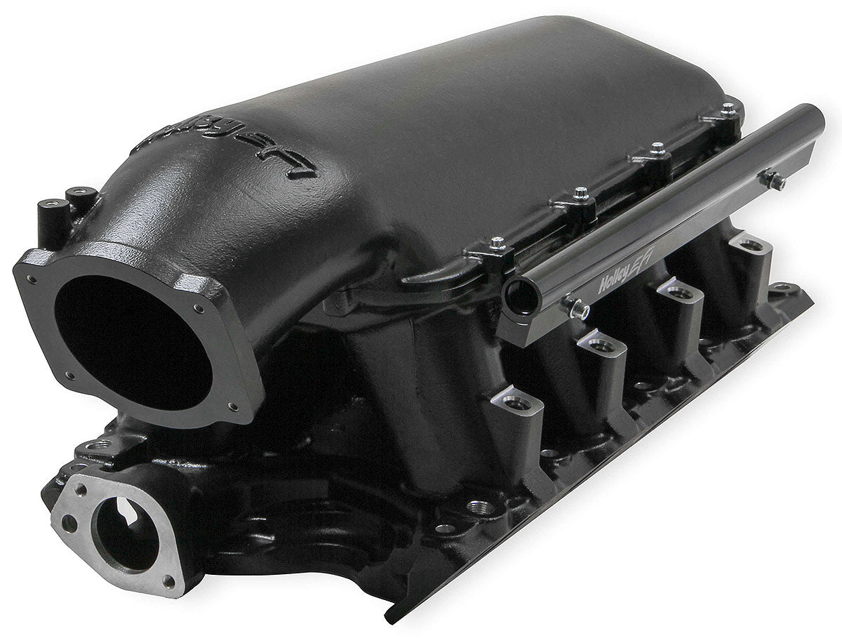 Ford 351 Windsor Hi-Ram EFI Manifold - Black
Works with 95mm-105mm GM LS Throttle Bodies