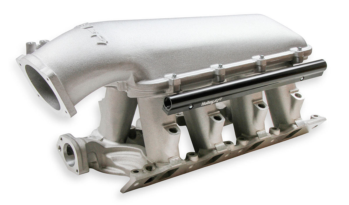 8.2" SBF Ford Hi-Ram Intake Manifold, Natural Finish
Works with 95mm GM LS Throttle Bodies