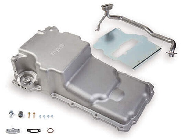 Holley GM LS Retro-fitOil Pan
Xtra FrontClearnace Pan, Suit 1955-87 GM/Muscle Car/Classic Car/Trucks, Rear Pick Up