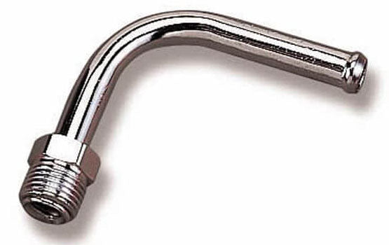 Chrome Universal 90° Fuel Line Fitting
3/8" hose to 5/8"-18 inverted