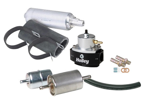 EFI Fuel System Kit
Includes: FuelPump, Filters, Regulator, Black Hose & Hose Ends