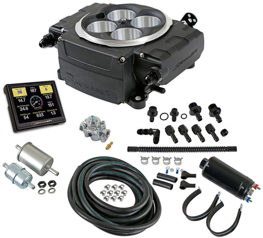 Sniper 2 EFI 4BBL SelfTuning Master Kit, Black
800 cfm 4 Injector Throttle Body, 650 HPN/A