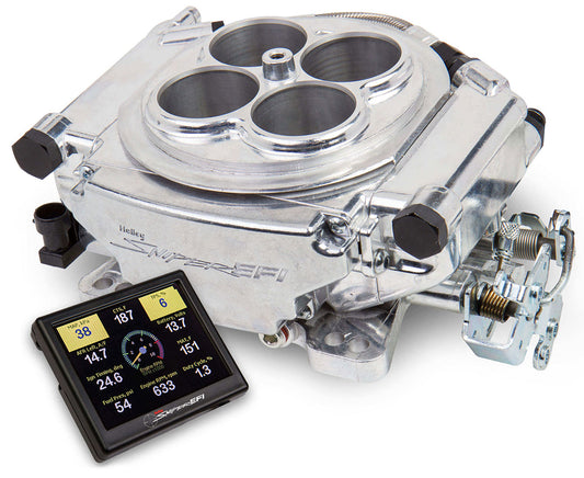 Sniper EFI 4BBL Self Tuning System - Shiny Finish
800 cfm 8 Injector Throttle Body, 700 HPN/A, 1250 HP Forced Induction