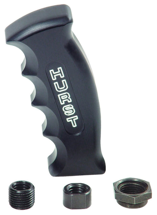 Pistol Grip Shifter Handle
CNC Machined Aluminium, Black Anodised Finish, M16 x 1.50, M12 x 1.75