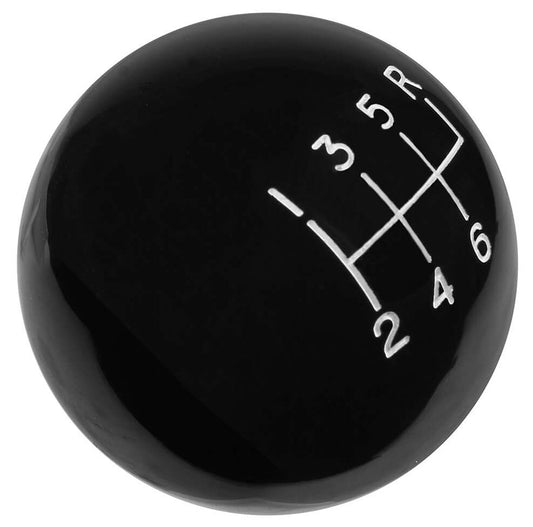 Classic Black 6-Speed Shifter knob With 3/8-16 Thread